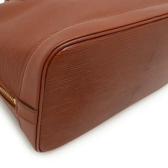 LOUIS VUITTON Brown Leather Alma Bag - Picture 4 of 9